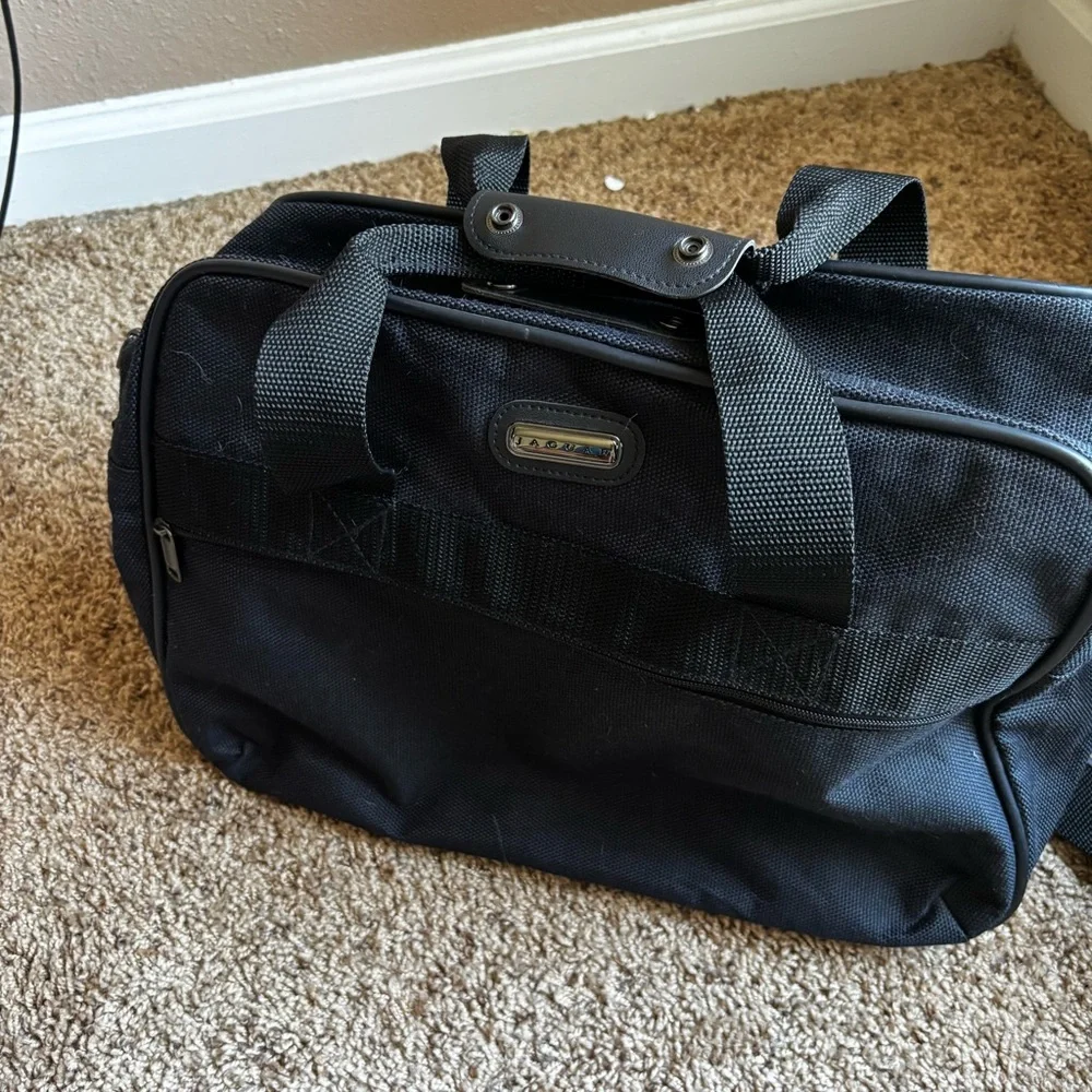 Vintage Jaguar carry-on luggage tote